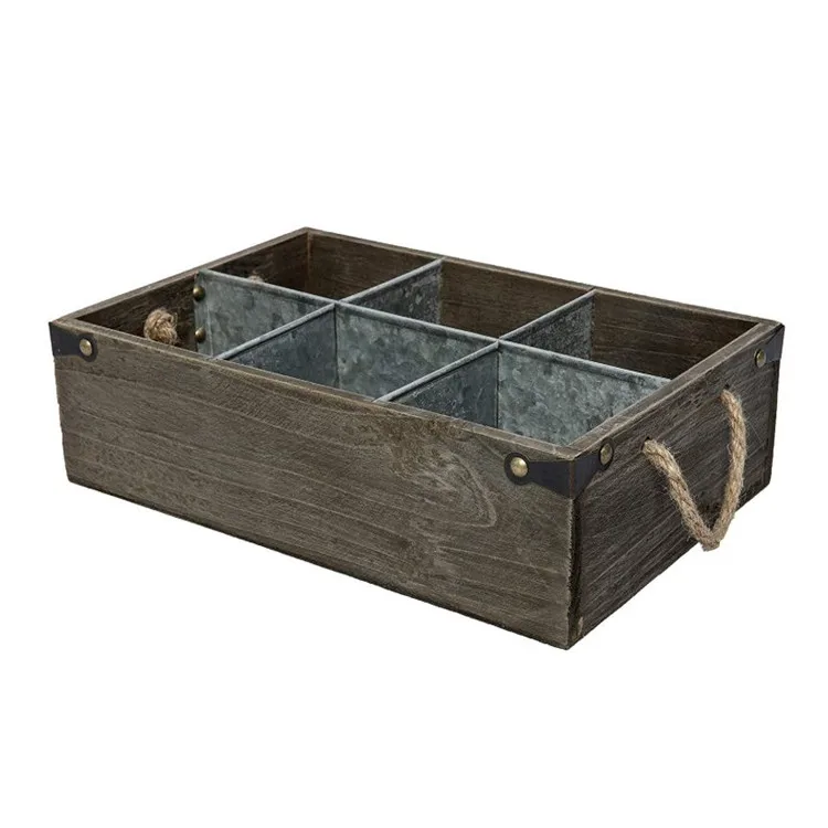 
Sitting room dinner table centrepiece organize caddy small wood crate 