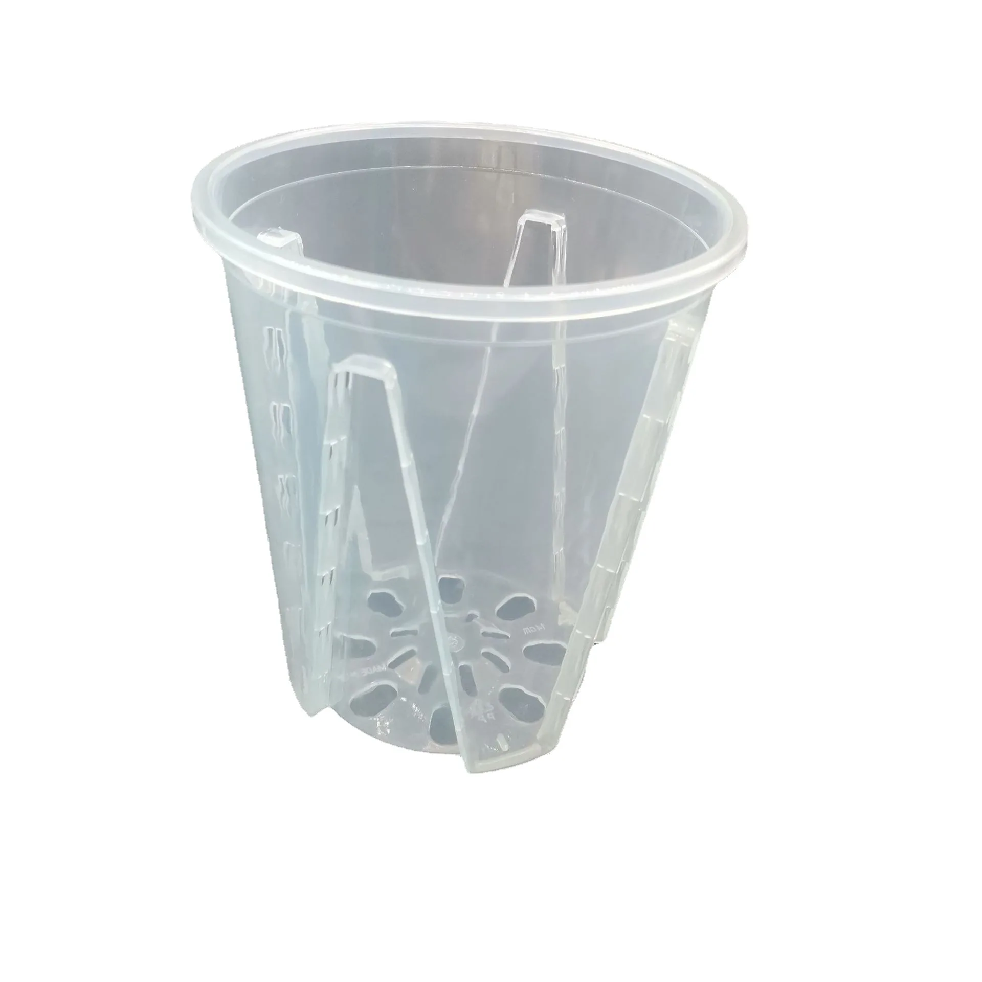 Plastic Garden Flowerpot Transparent Root-controlled Planter for Flowers Pruning Pot Orchid Clear Slotted Plantpot