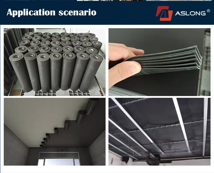 Mass Load Vinyl Sound Barrier Acoustic Panel High Absorption Insulation