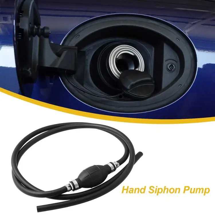 
Hand Siphon Pump Gas Siphon Pump Manual Liquids Transfer Pump Kit for Gasoline Oil 