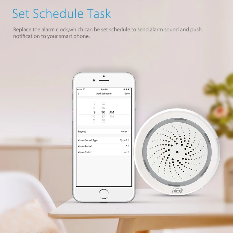 smart tuya wifi wireless alarm siren