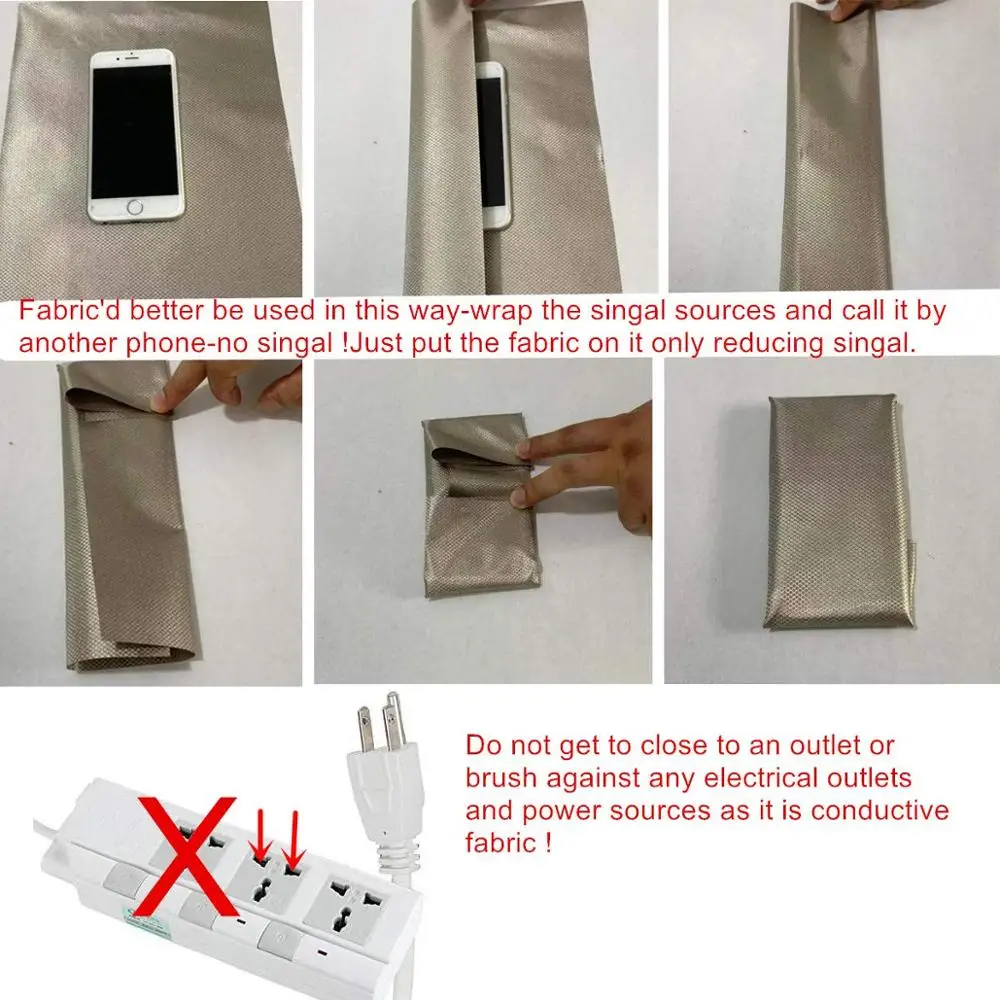  Бесплатный образец! Ткань для защиты от излучения RFID/EMF блокирующая сигналы