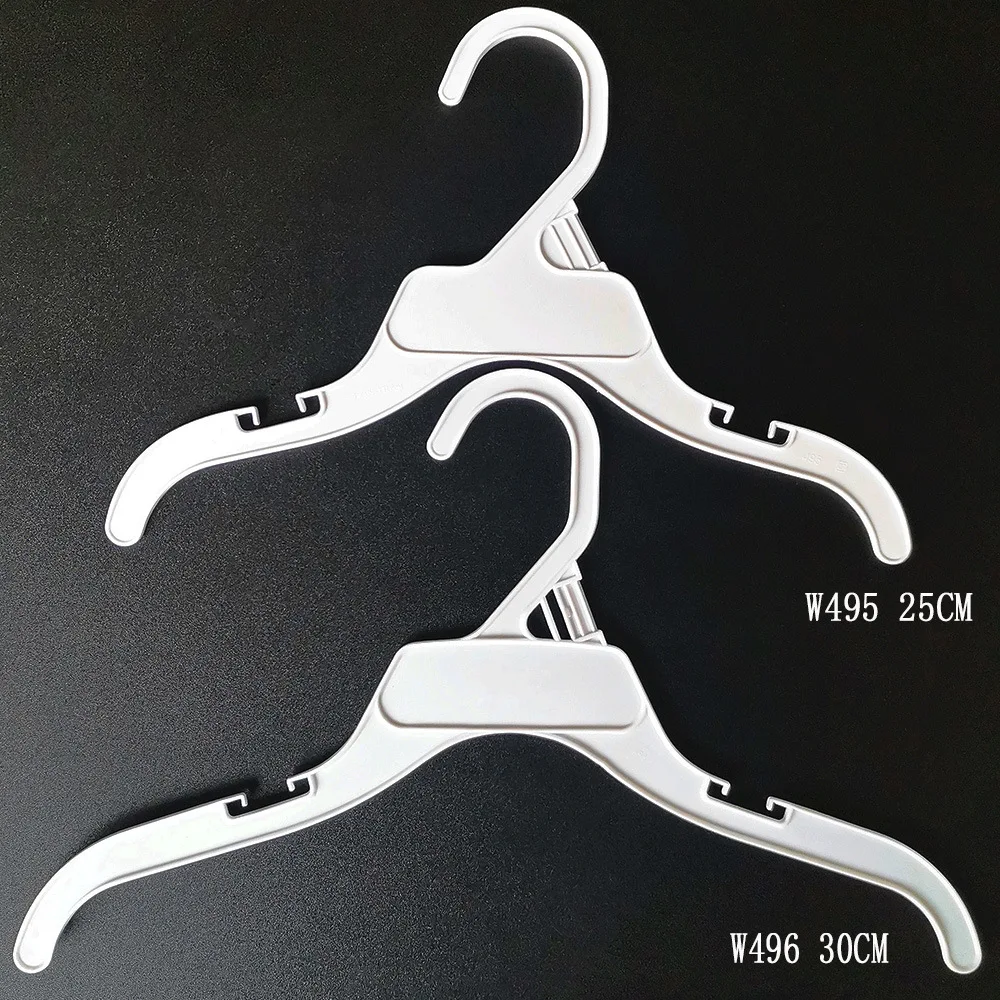 12inch 496 Wholesale Custom Transparent Plastic Hanger Baby Cheap Clothes Hanger Children Clothing Hanger