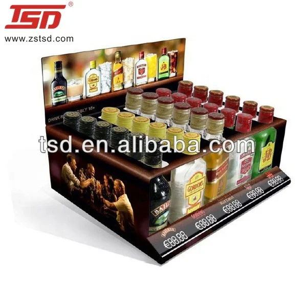 promotion liquor bottle tequila display shelf stand display racks for shops
