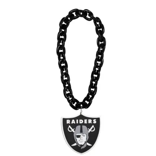 Оптовая продажа/индивидуальная цепочка для фанатов с логотипом Las Vegas Raiders, цепочка для фанатов, 10-дюймовое 3D-ожерелье из пены