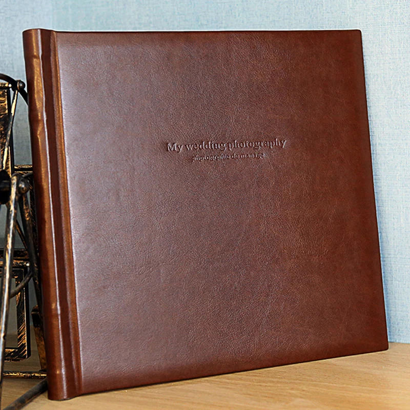 
DIY memorial book deluxe craft Customizable logo nostalgic baby photo album self stick photo album 