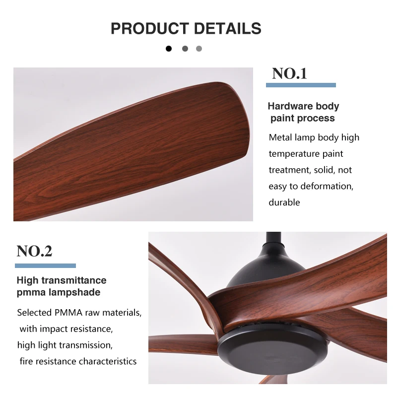 Modern Minimalist 56 Inch 5 Blades DC Motor Household Noiseless Bldc Ceiling Fan With Remote Control