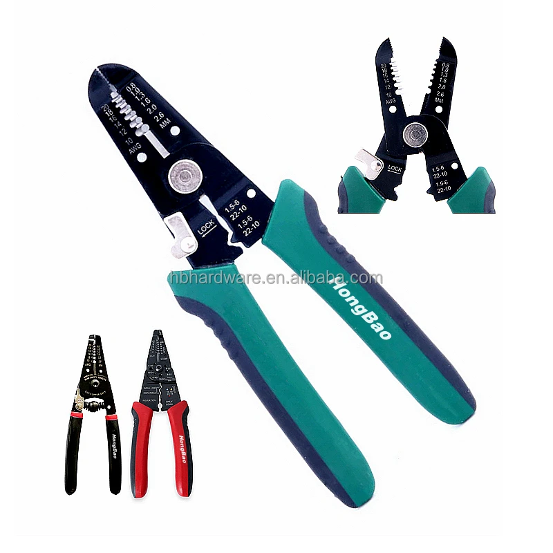 Wire Stripper Tool AWG 20-10 wire crimper Universal Cable Stripper and Multi Functional Hand Tool Wire Cable Striping Pliers