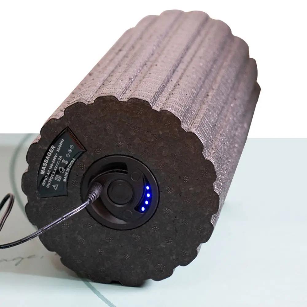 Dropshipping electric foam roller yoga vibration massage foam roller vibrating yoga