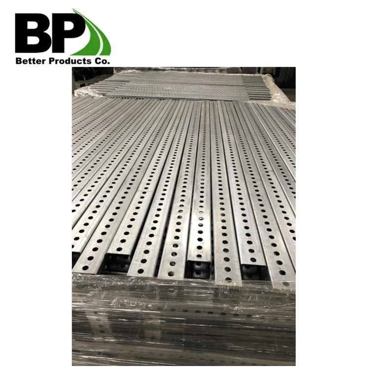 Hot Sell Durable Galvanized square Sign Posts Versatile Traffic Sign Post Manufacturer square Steel Perforated Pipes