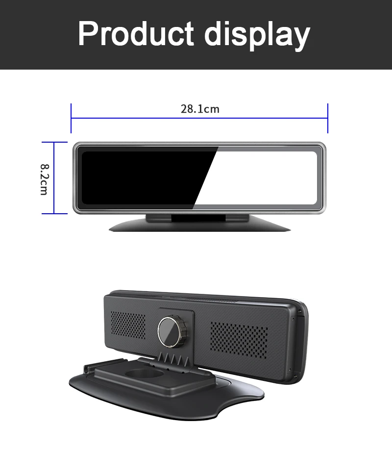 Rearview Mirror 4CH Cameras Video Recorder 360 12inch Touch Screen Dash Cam Night Vision 4 channel car dvr