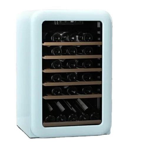 130L retro glass counter top cooler wine storage whisky cocktail party refrigerator beer cooler small bodegas wine cellar