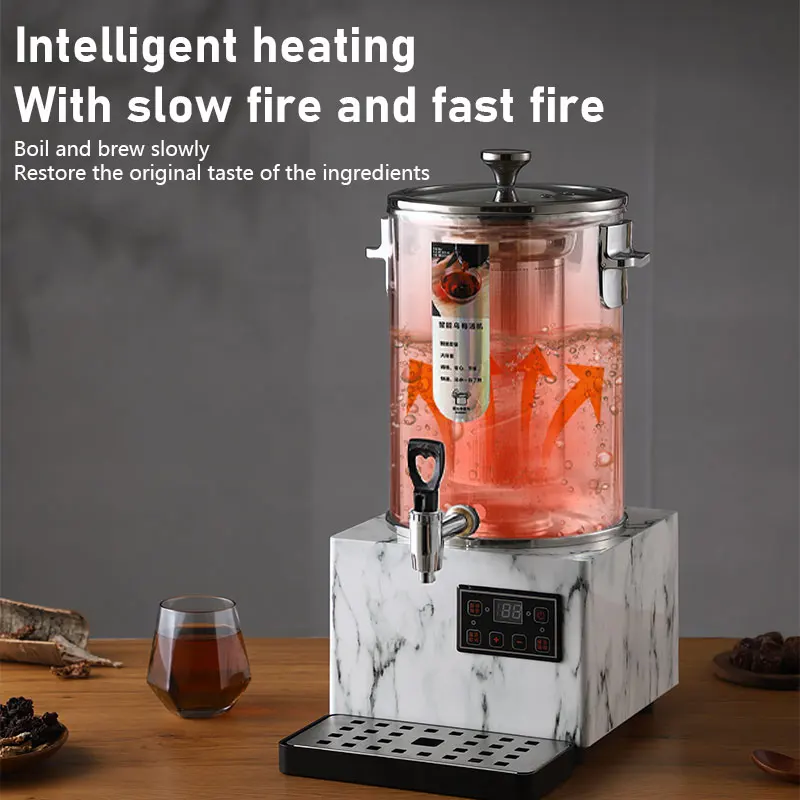 Commercial stainless steel large capacity tea coffee boiler maker electric water urn restaurant buffet juice station service