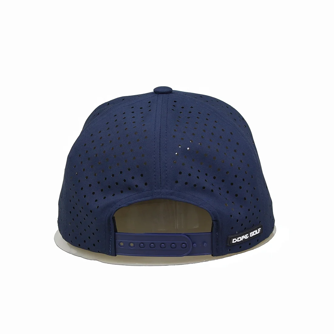 7 panel rubber PVC patch Laser Cut Hole performance snapback laser Resistance Waterproof Golf Snapback Gorra Gorras Caps Hats