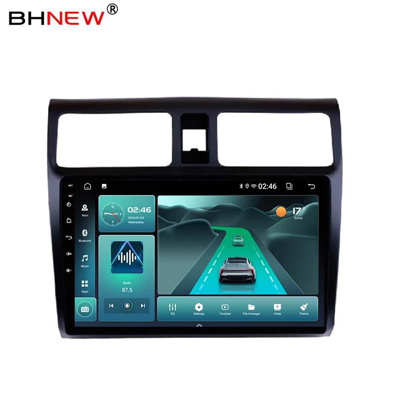 Android 13 2 din car Radio GPS palyer For Suzuki Swift 2003 - 2010 Carplay Multimedia video stereo head unit touch screen