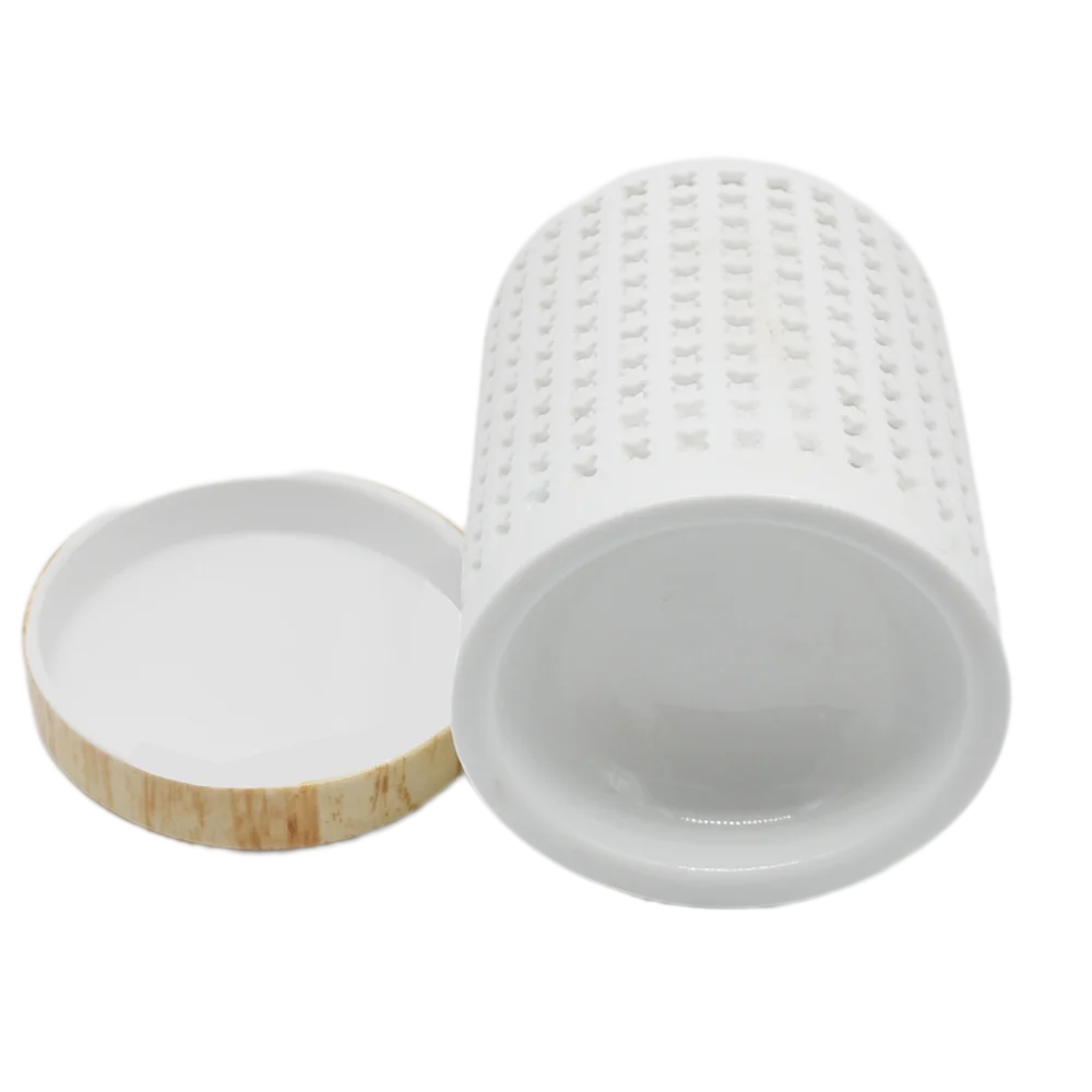 ceramic candle holder Ceramic Candle Oil Burner White fashion ceramic candle holders matte for  cheerful mood