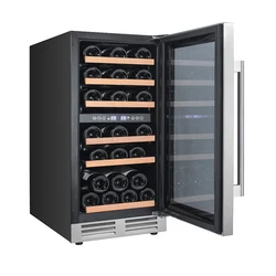 Wholesale price 23 bottle dual zone built in wine cooler