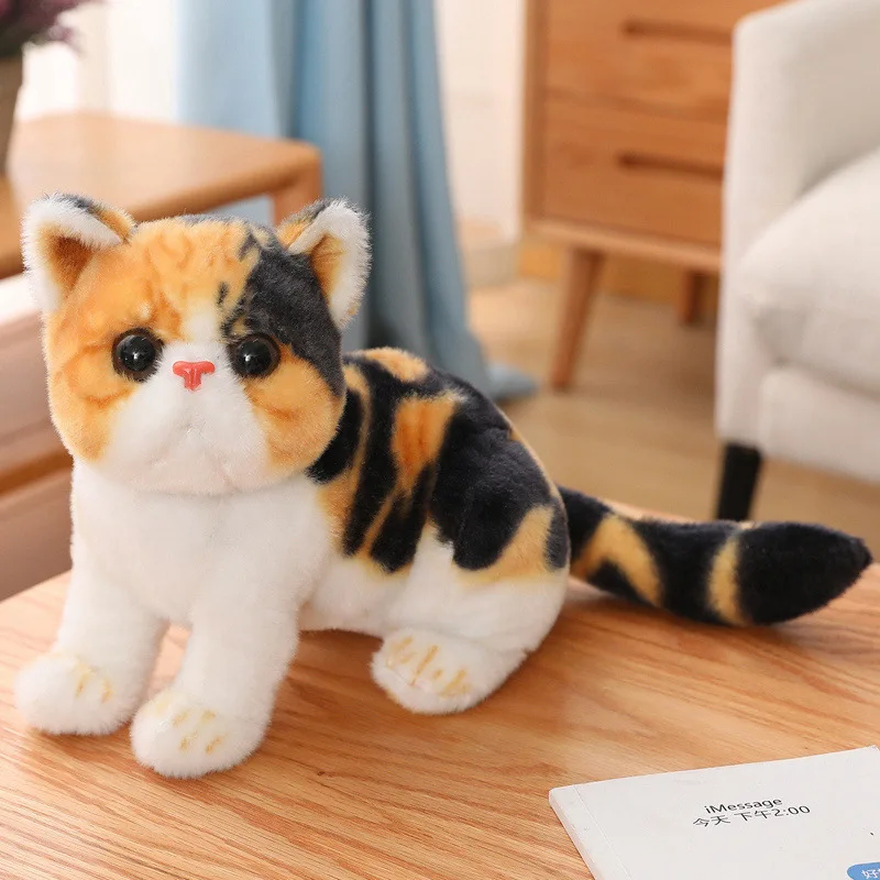 Популярная новая игрушечная игрушка для кошек милый маленький кот Плюшевая Кукла Детская комфортная подушка животных