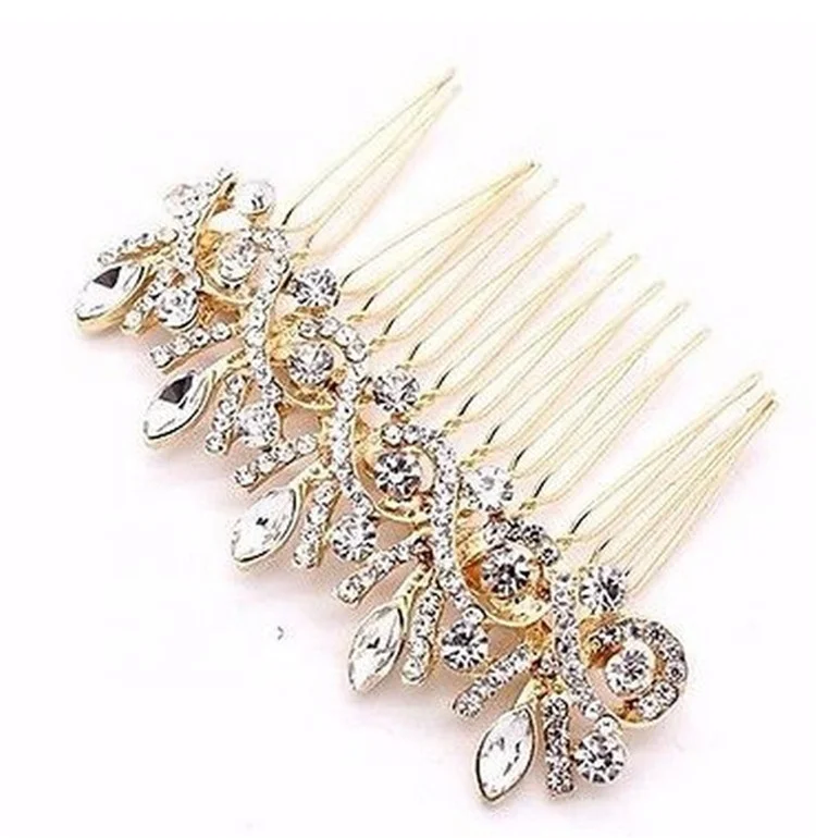 
Bride Crystal Hair Comb For Women Fashion Wedding Hair Jewelry Accessories 