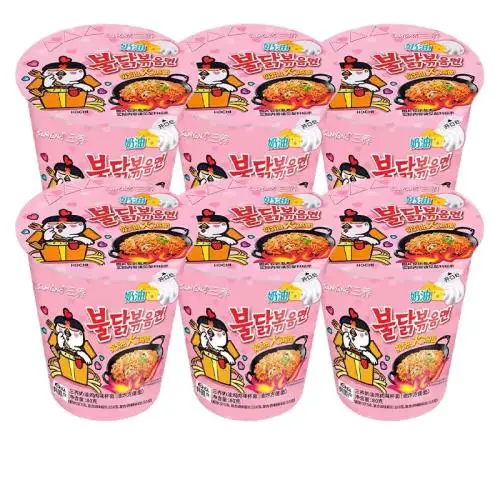 Wholesale super spicy chicken turkey ramen noodles korean instant noodle healthy exotic emergency cup spaghetti food 70g