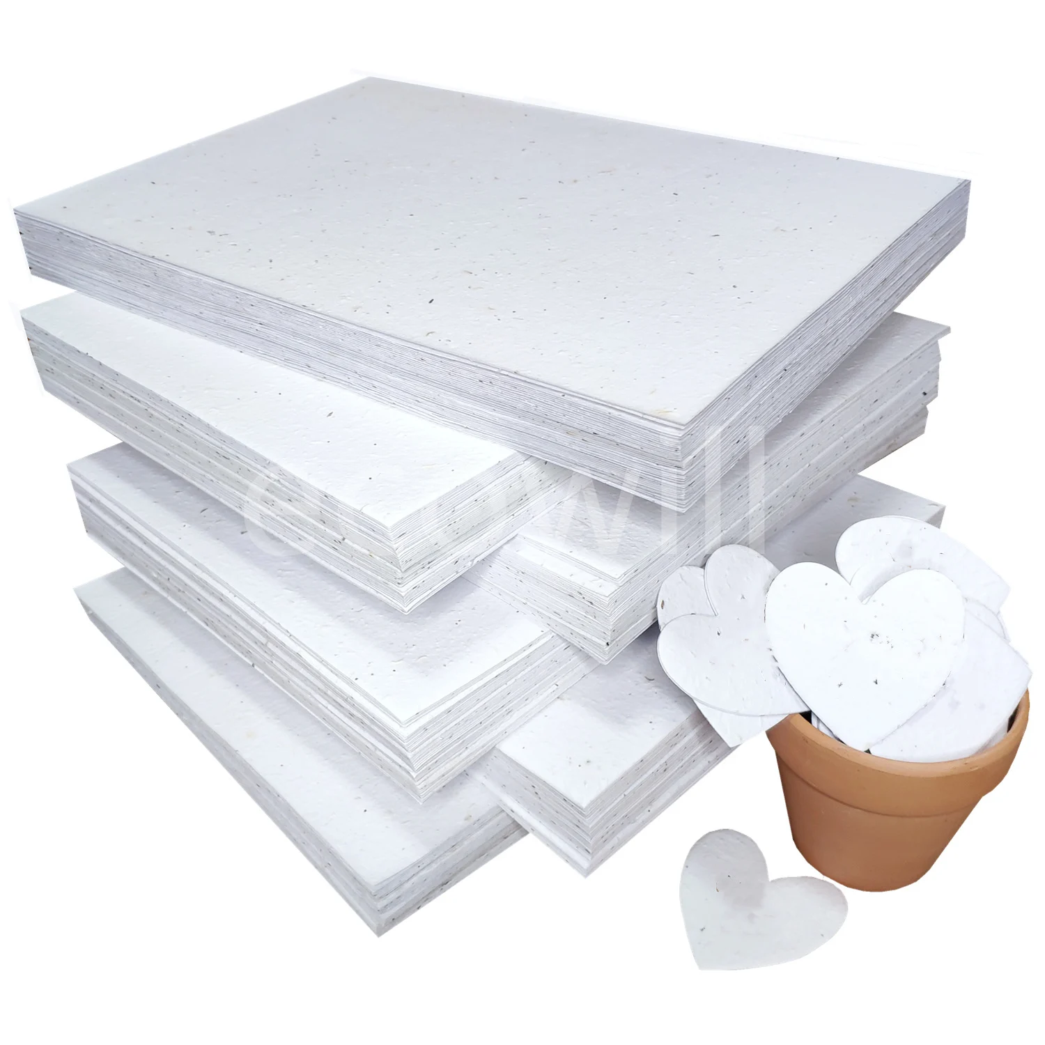 A4/A3/SRA3 Ecowill, биоразлагаемый, поддающийся выращиванию, лист бумаги из семян полевых цветов ручной работы