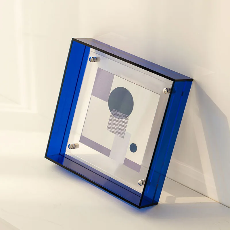 Hot Selling Customized  Acrylic Block Frame Clear Magnetic Photo Frames Double Side Acrylic Picture Frames