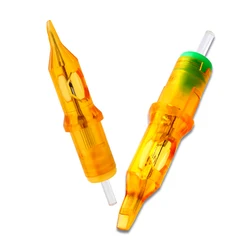 Tattoo Equipment Yellow Dragonfly Tattoo Premium Cartridge Needle OEM Accepted Film Tattoo Cartridge Needle PMU Needle