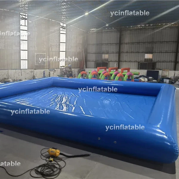 Guangzhou Inflatable Swimming Pool Commercial Cube Inflatable Water Floating Zorb Balls Pools Airtight Pools for bumper boat