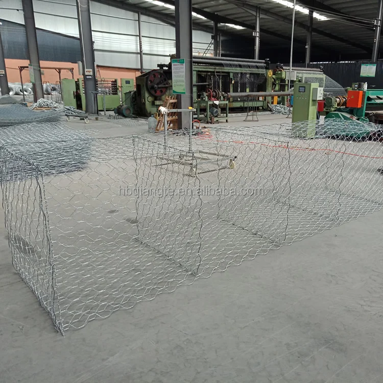 Thickness 3.7x4.4mm 3.4x4.0mm Green Grey PVC Coated Galvanized Galfan Box Size Woven wire mesh basket Price