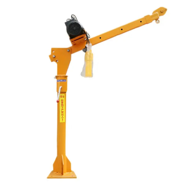 High Quality 500kg Car Mounted Crane Mini Crane With 12v 24v Electric Winch