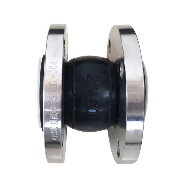 Химический трубопровод кислотно-щелочной стойкий фланец ss304 epdm ptfe выровненный резиновый компенсатор