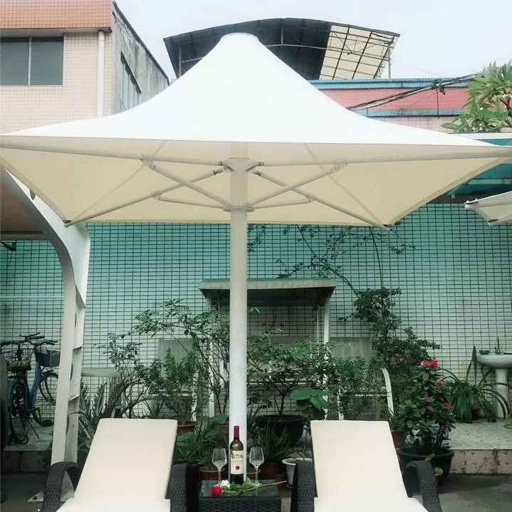 Customized Modern Design PVDF Sunshade Tensile Beach Umbrella with PTFE Membrane for Outdoor Garden Park & School Application