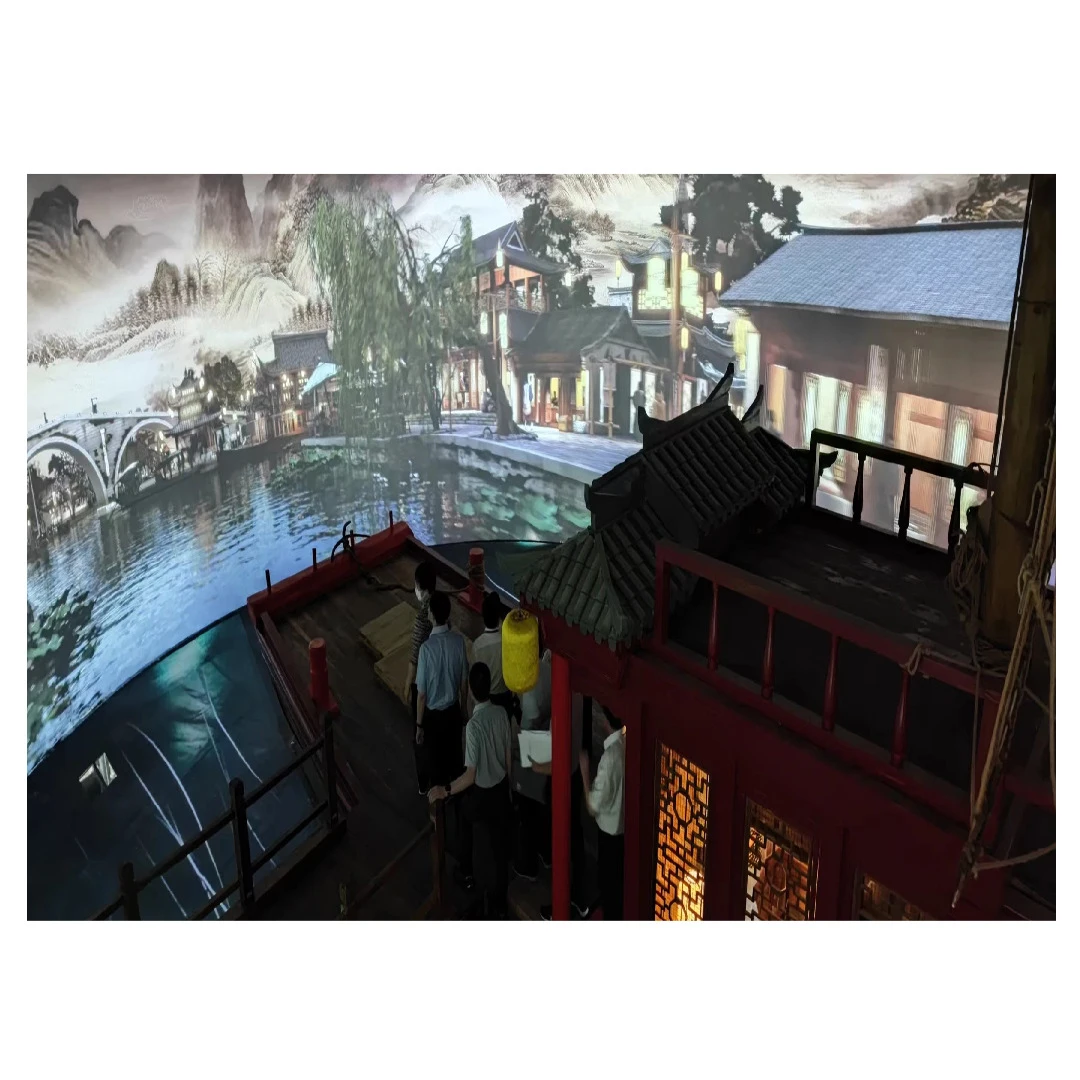 Cheap Holographic Projection Screens Customize 4k 1080p Oem Cylindrical Veil Electric Large Venue Projection Screen