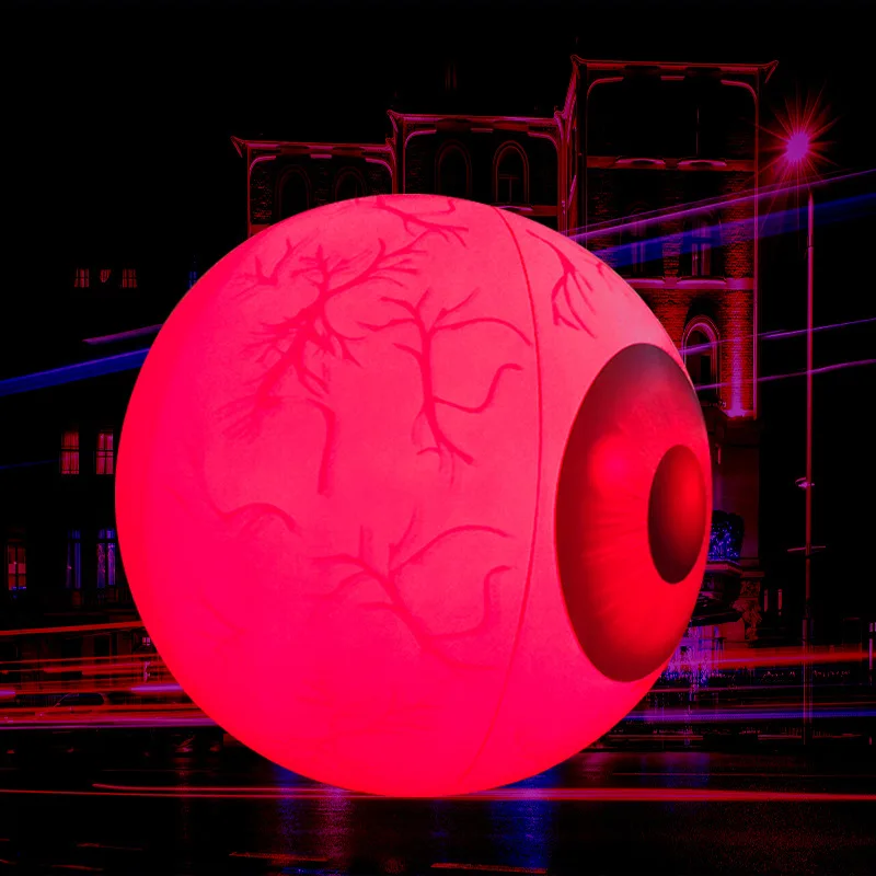 Halloween Inflatable Haunted House Decorations Pumpkin Ghost Halloween Yard Decorations Eyeball Bat Inflatable