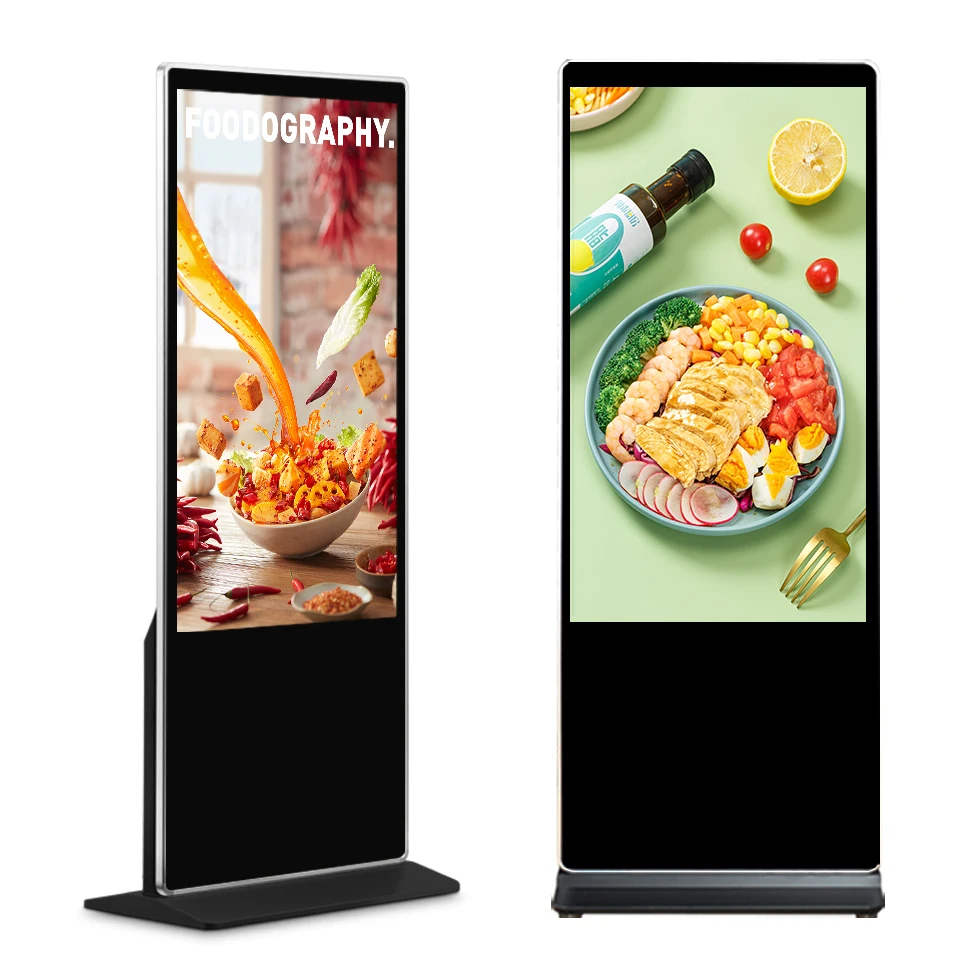 hot-selling vertical electronic advertising machine video wall panel indoor bluetooth transparent curved led display