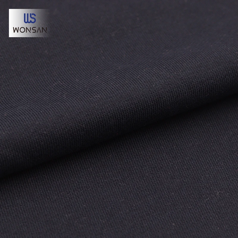 Fast delivery time Cotton/Polyester/Spandex Hoodie Cuff Cloth Breathability Heather grey 2*2 RIB Knitted Fabric