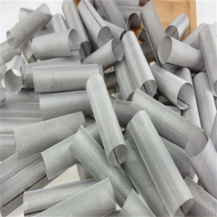 25 50 100 120 150 200 Micron SUS304 316 SS Stainless Steel Wire Mesh Cylinder Filter Tube