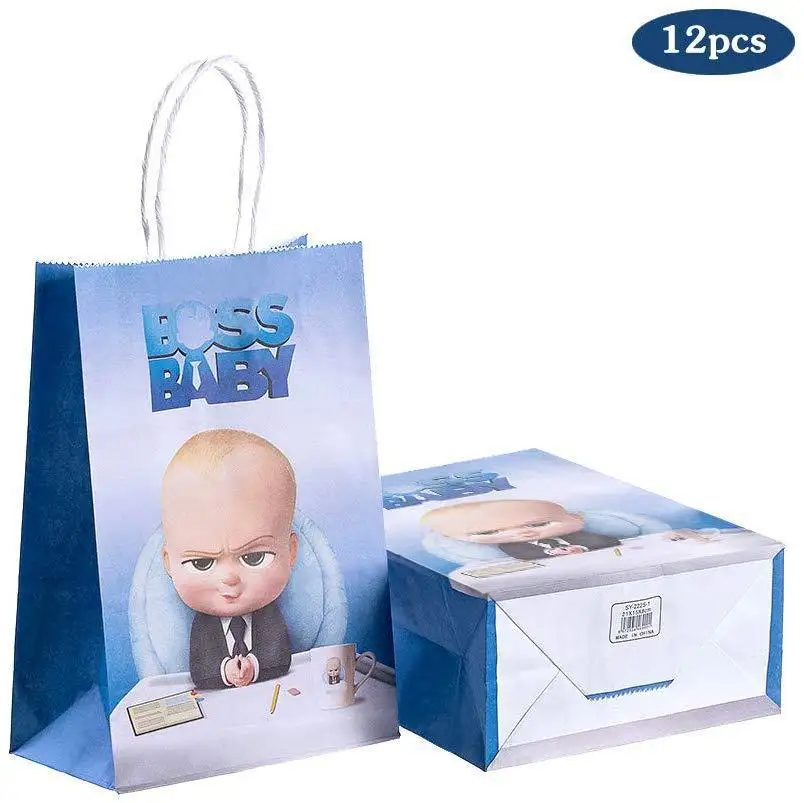 
High quality new design baby boss birthday party supplies disposable party paper plates food grade paper cup 