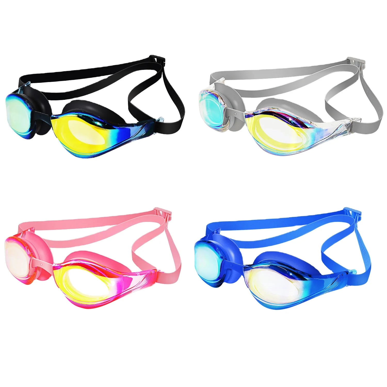 2023 Wholesale Price High Quality Electroplate Swim Glasses Adult Goggles Racing Competition Swimming Googles