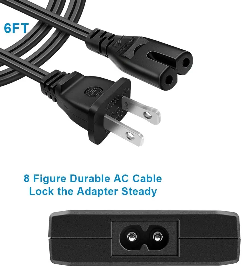 Laptop charger adapter Charger laptop 90W 15-20V  Black ultra-thin Universal power adapter for Dell/HP/Asus/Lenovo/Acer/Toshiba