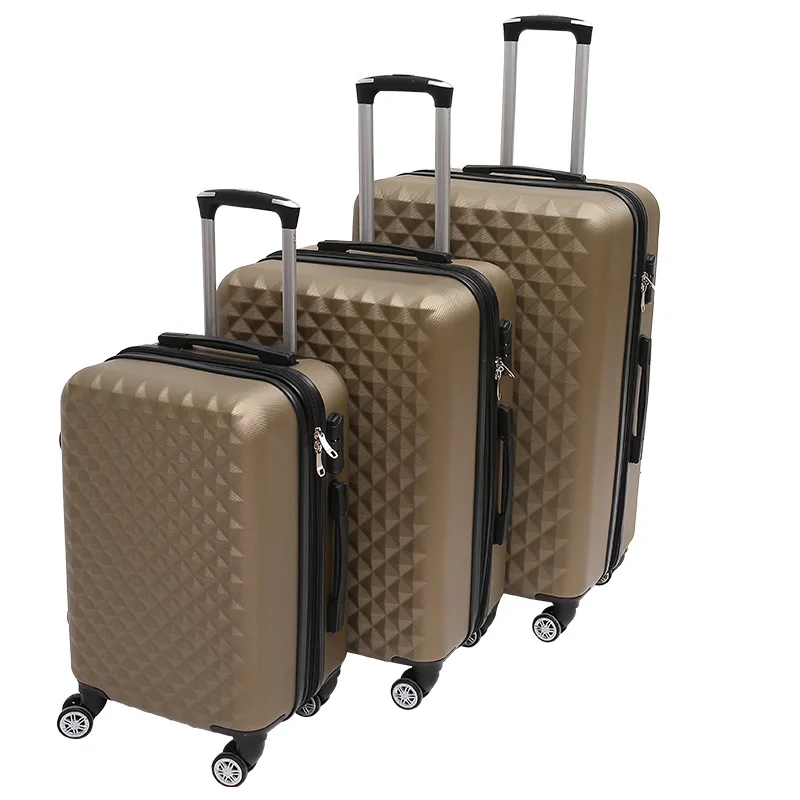 Carry-on Suitcase New Designer ABS PC Hardshell Luggage 3-piece Trolley Box Travel Suitcase Set With 4 Durable Silent Wheels