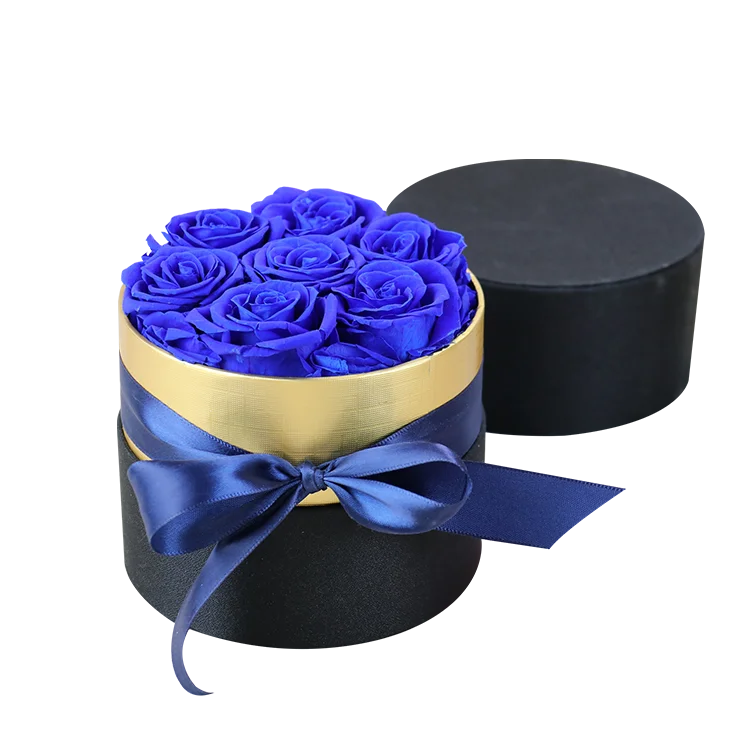 YS-008 mothers day everlasting many luxury velvet gifts box eternal dried forever preserved rose fresh flower wedding decoration