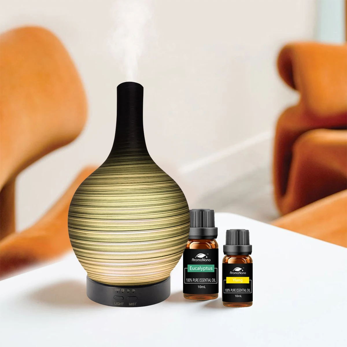 Innovation Gift Set Essential Oil Aroma Diffuser Young Living Difusor Ultrasonic Room Humidifier Glass Aroma Diffuser