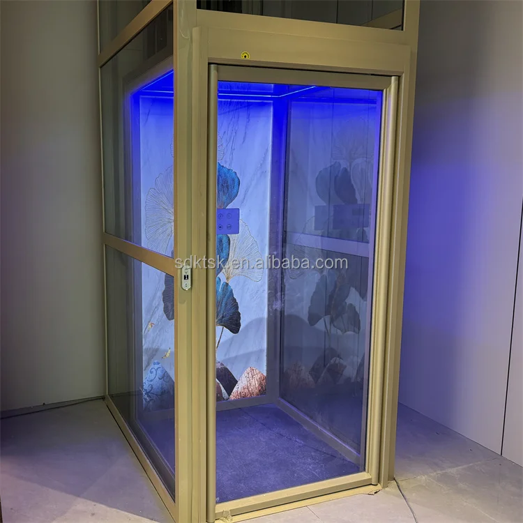 Mini residential elevator small home lift elevator residential panoramic elevator