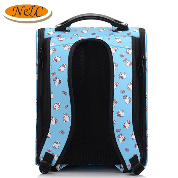 Airline conditioned breathable dog cat backpack space capsule pet carrier bag