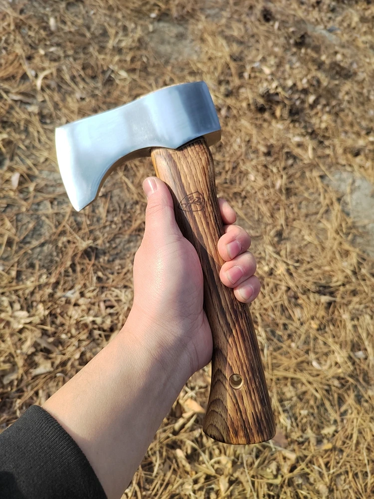 Portable Axe Garden Tools Professional Hatchet Hickory Wood Handle Chopping Firewood Axe Logging Forged