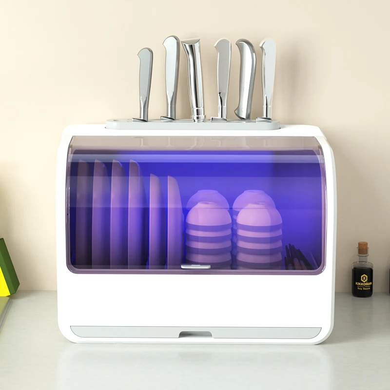 Multi-functional cupboards bowl kitchen plastic cutlery storage box organizer with cover