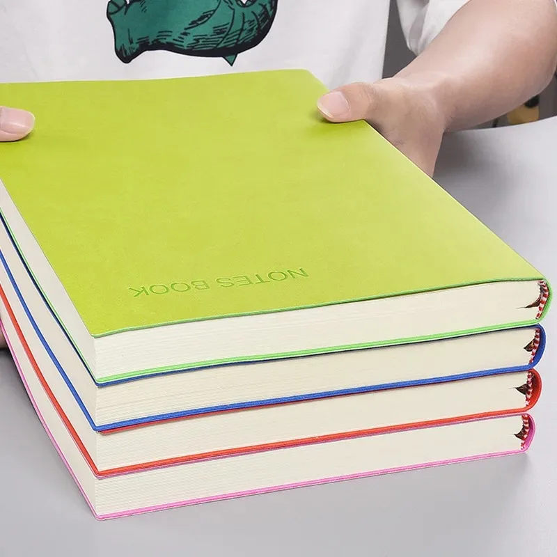 Super Thick a4 notebook 400 pages Business Notebook Creative Waterproof Leather Office student Diary Notepad Stationery