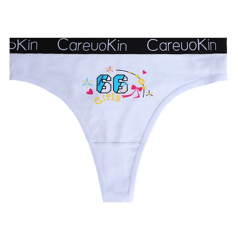 Трусики-стринги UOKIN A6845 женские хлопковые из спандекса пикантное нижнее белье трусики-танга с милым рисунком