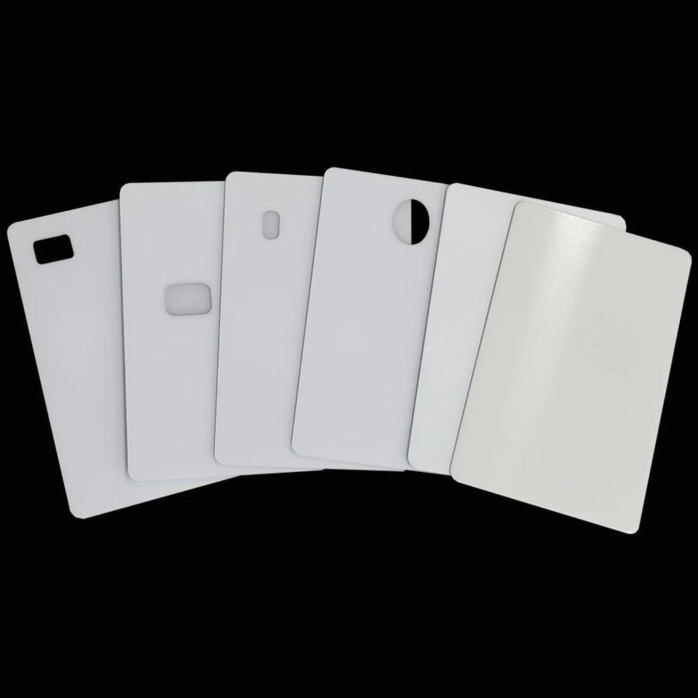 High Quality Special Custom Printing Blank White 100% Polycarbonate Hologram ID Card With Clear Window